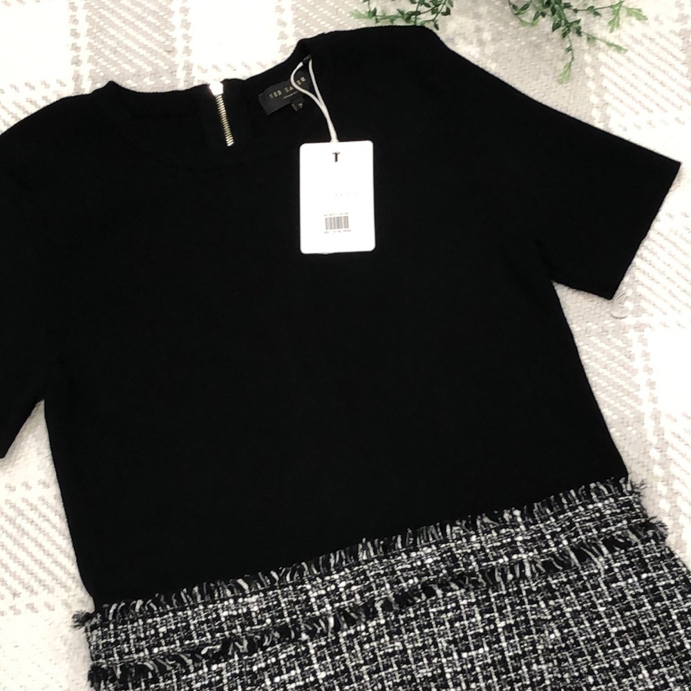 Ted Baker London Black and White Dress